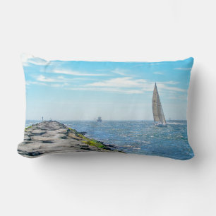 Coussin Rectangle Voile Barnegat Inet en été