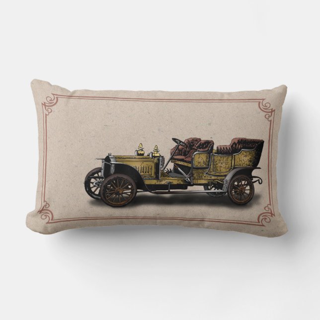 Coussin Rectangle Voiture Vintage (Recto)