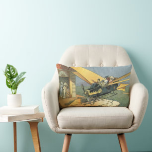 Coussin Rectangle Voitures cabriolet Steampunk de science-fiction vi