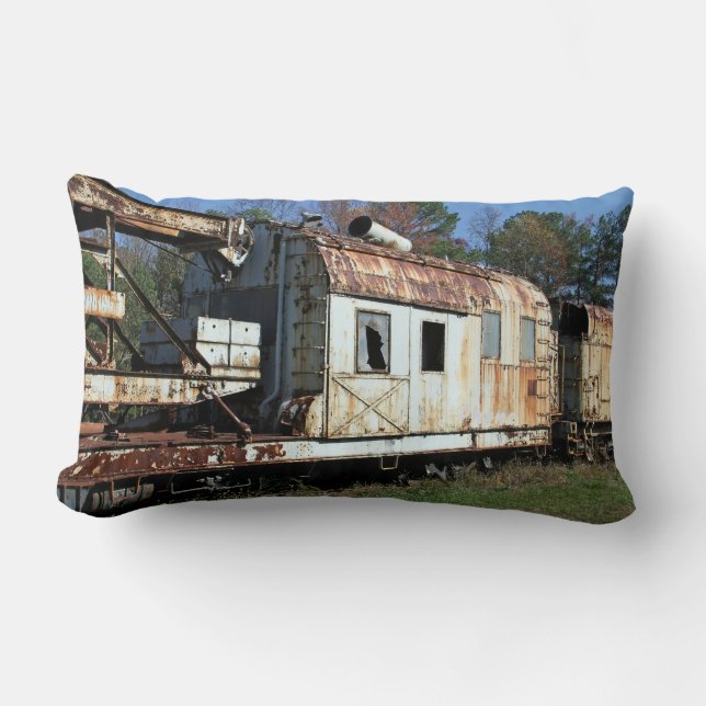 Coussin Rectangle Voitures ferroviaires anciennes  (Recto)