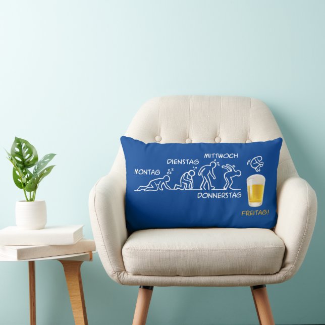 Coussin Rectangle Volution de la bière (Chaise)