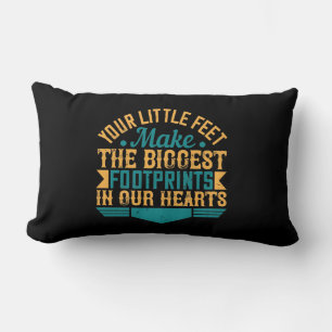 Coussin Rectangle Vos Petits Pieds, Faites Les Plus Grandes Empreint