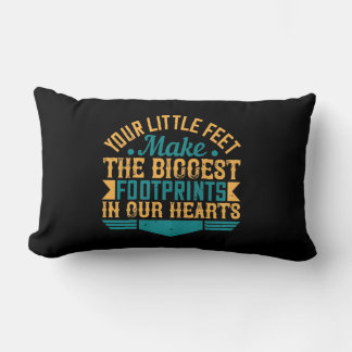 Coussin Rectangle Vos Petits Pieds, Faites Les Plus Grandes Empreint