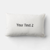Coussin Rectangle Vos textes imprimés Nom Cadeaux faveurs des jeunes (Verso)