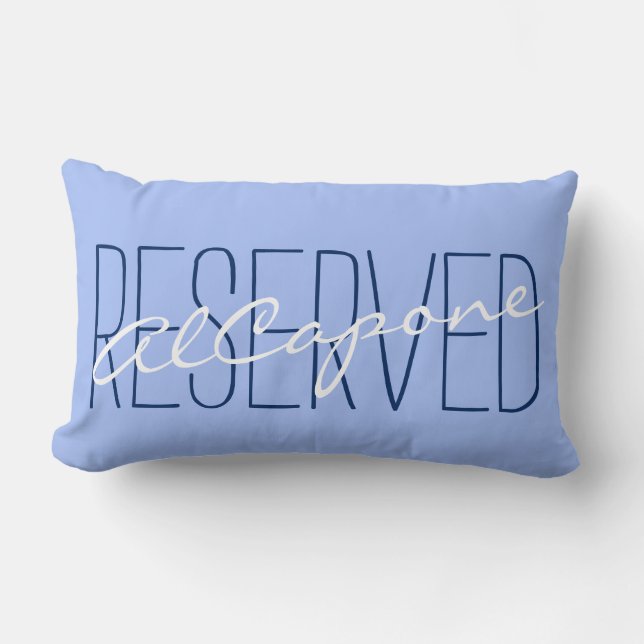 Coussin Rectangle Votre message & nom : RÉSERVÉ AlCapone (Recto)