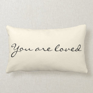 Coussin Rectangle VOUS ÊTES carreau AIMÉ