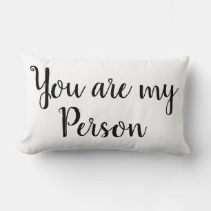 Coussin Rectangle Vous Êtes Ma Personne Citation Décor Jeter Oreille