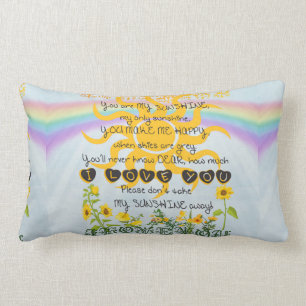Coussin Rectangle Vous êtes mon soleil