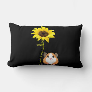 Coussin Rectangle Vous Êtes Mon Sunshine Tournesol Guinée Pig Maman