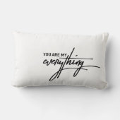 Coussin Rectangle Vous êtes mon tout Citation de Saint-Valentin (Verso)