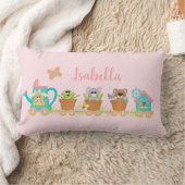 Coussin Rectangle Voyage en train de printemps Animaux Bébés mignons (Couverture)