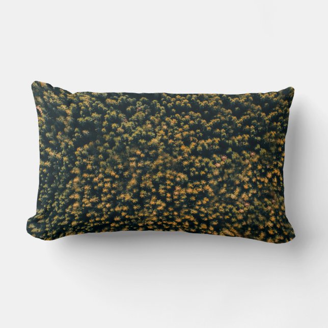 Coussin Rectangle Vue aérienne des arbres (Recto)