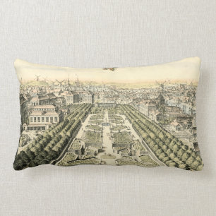 Coussin Rectangle Vue aérienne du jardin formel par Eric Dahlbergh
