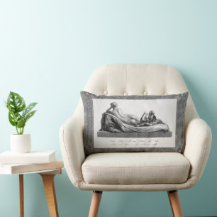 Coussin Rectangle Vue arrière de Vénus Recaillage Accompagné par Cup