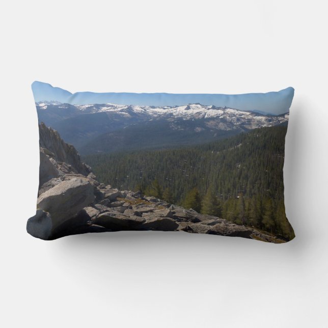 Coussin Rectangle Vue depuis Mitchell Peak à Sequoia National Park (Recto)