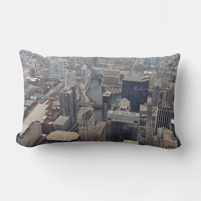 Coussin Rectangle Vue Nord De Chicago Depuis La Tour Willis (Recto)