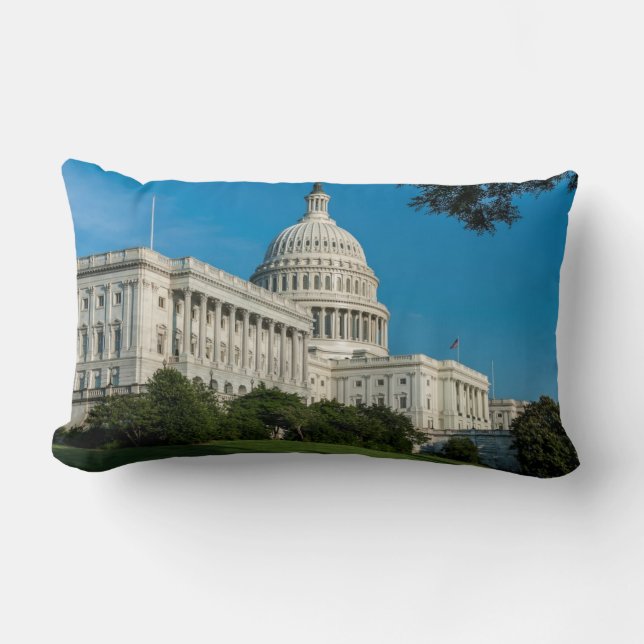 Coussin Rectangle Vue occidentale de bâtiment de capitol (Recto)