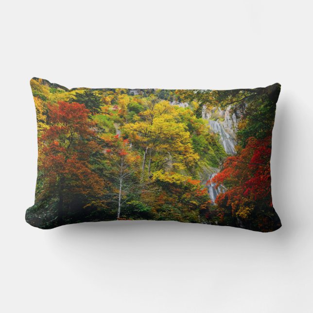 Coussin Rectangle Vue pittoresque de l'automne Hagoromo Falls Hokkai (Recto)