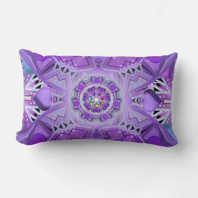 Coussin Rectangle W2 pourpre (Recto)