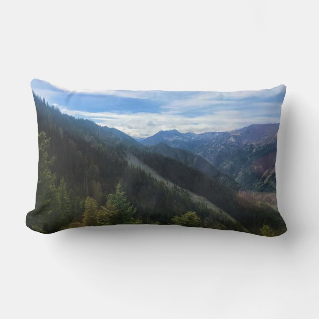 Coussin Rectangle Wallowa mountains (Recto)