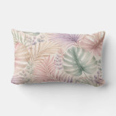 Coussin Rectangle Watercolor Botanical Leaves Pillow (Verso)
