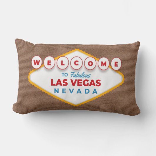 Coussin Rectangle Welcome to Fabulous Las Vegas Nevada Trendy Memory (Recto)