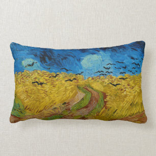 Coussin Rectangle Wheatfield with Crows de Vincent van Gogh (1890)