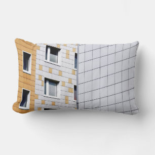 Coussin Rectangle White and orange building