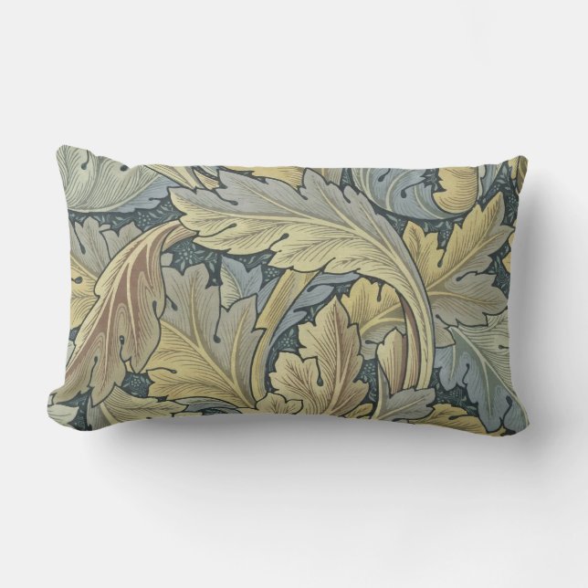 Coussin Rectangle William Morris Acanthus Feuille Floral Art Nouveau (Recto)