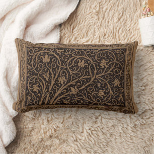 Coussin Rectangle William Morris Campion Cuir Damassé