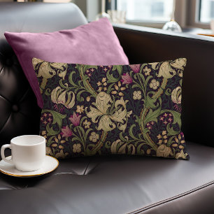 Coussin Rectangle William Morris Lily Art Nouveau Floral