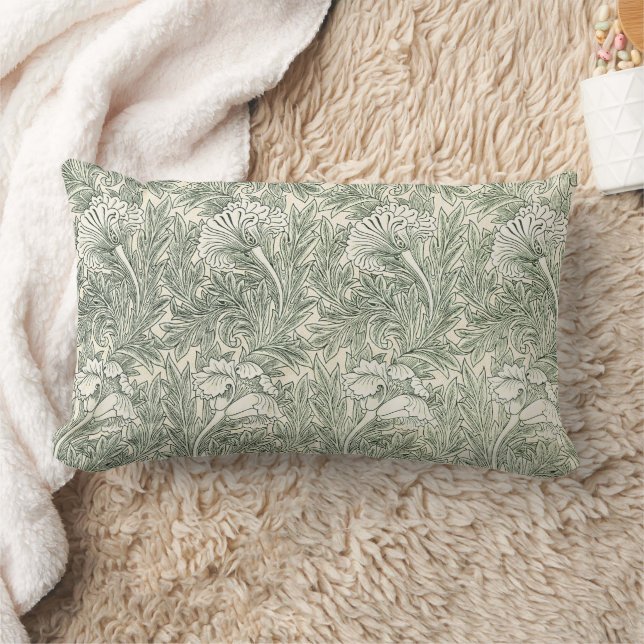 Coussin Rectangle William Morris Tulip Wallpaper Classic Green (Couverture)