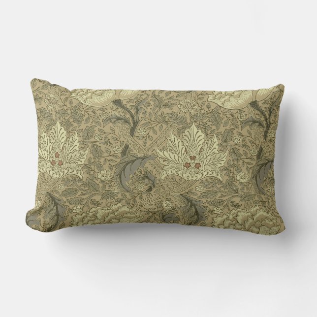 Coussin Rectangle William Morris Windrush Motif de fond d'écran (Recto)