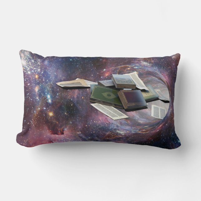 Coussin Rectangle Wormhole de livre (Recto)