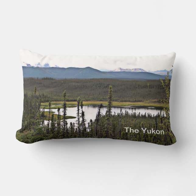 Coussin Rectangle Yukon Pond (Recto)