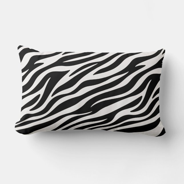 Coussin Rectangle Zebra Stripes Motif sans couture Poster de animal- (Recto)