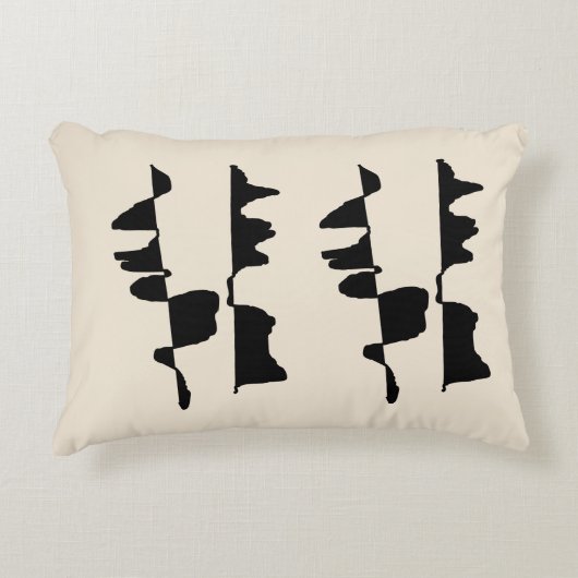 Coussin Rectangulaire - Abstrait Dual Face (Devant)