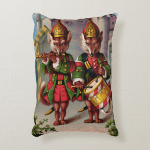 Coussin rectangulaire de renards de fifre et de