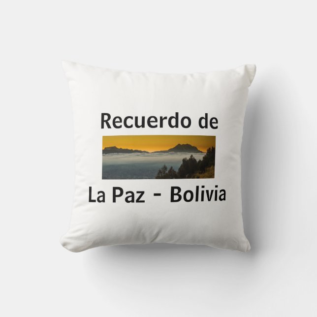 Coussin Recuerdo de La Paz (Recto)