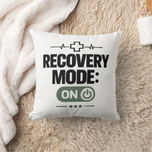 Coussin Récupération "MODE RÉCUPÉRATION : ACTIVÉ" Humour d