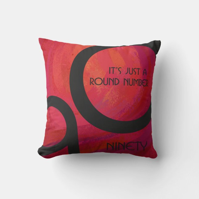 Coussin Red 90 Dix Anniversaire (Recto)