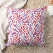 Coussin Red and Purple Palm Leaves (Couverture)