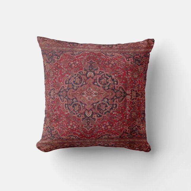 Coussin Red Antique Carpet (Recto)