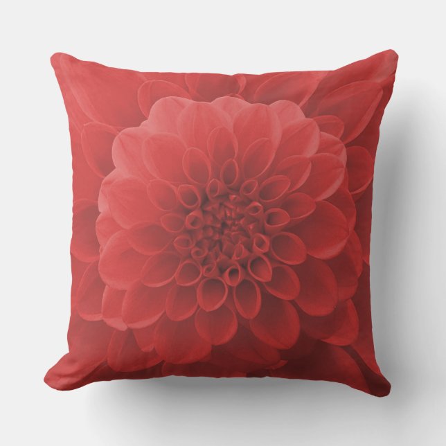 Coussin Red Dahlia (Recto)