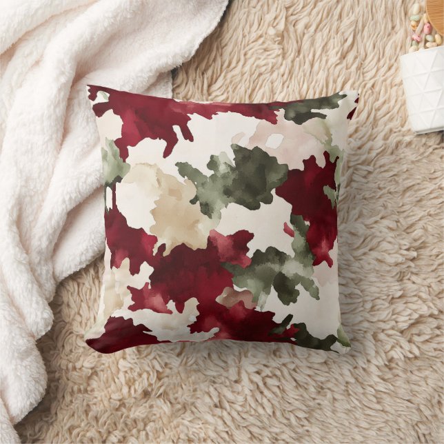 Coussin Red Green Cream Camo (Couverture)