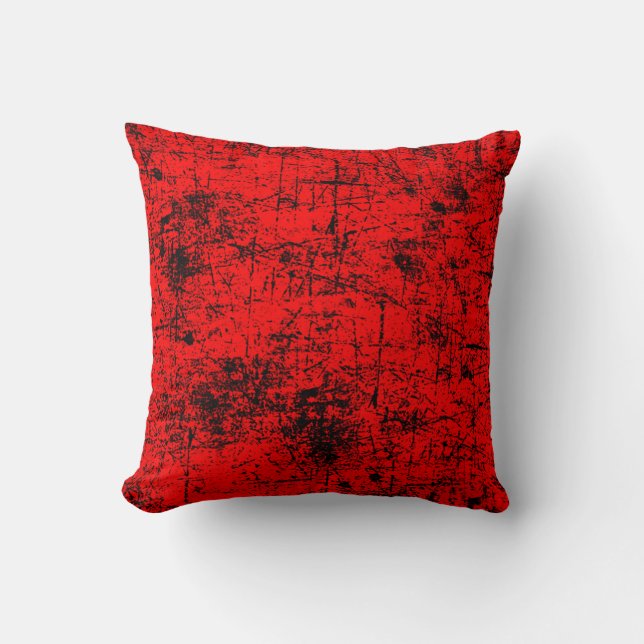 Coussin Red Grunge (Recto)