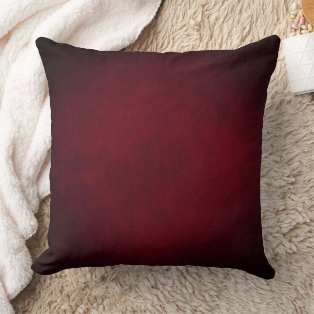 Coussin Red Maroon artistique, élégant moderne Jeu d'oreil (Couverture)