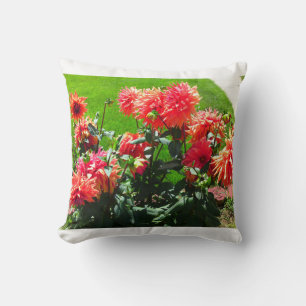 Coussin Red Orange Dhalia