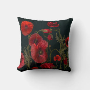 Coussin Red Poppies