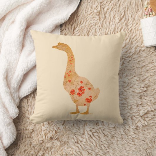 Coussin Red Poppy Goose (Couverture)